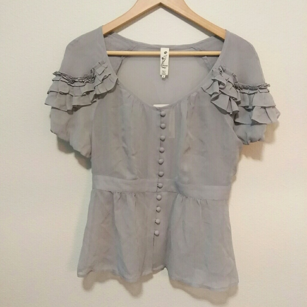 NWT Anthropologie real silk blouse